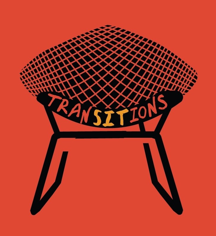 Artwork of chair with Transitions title