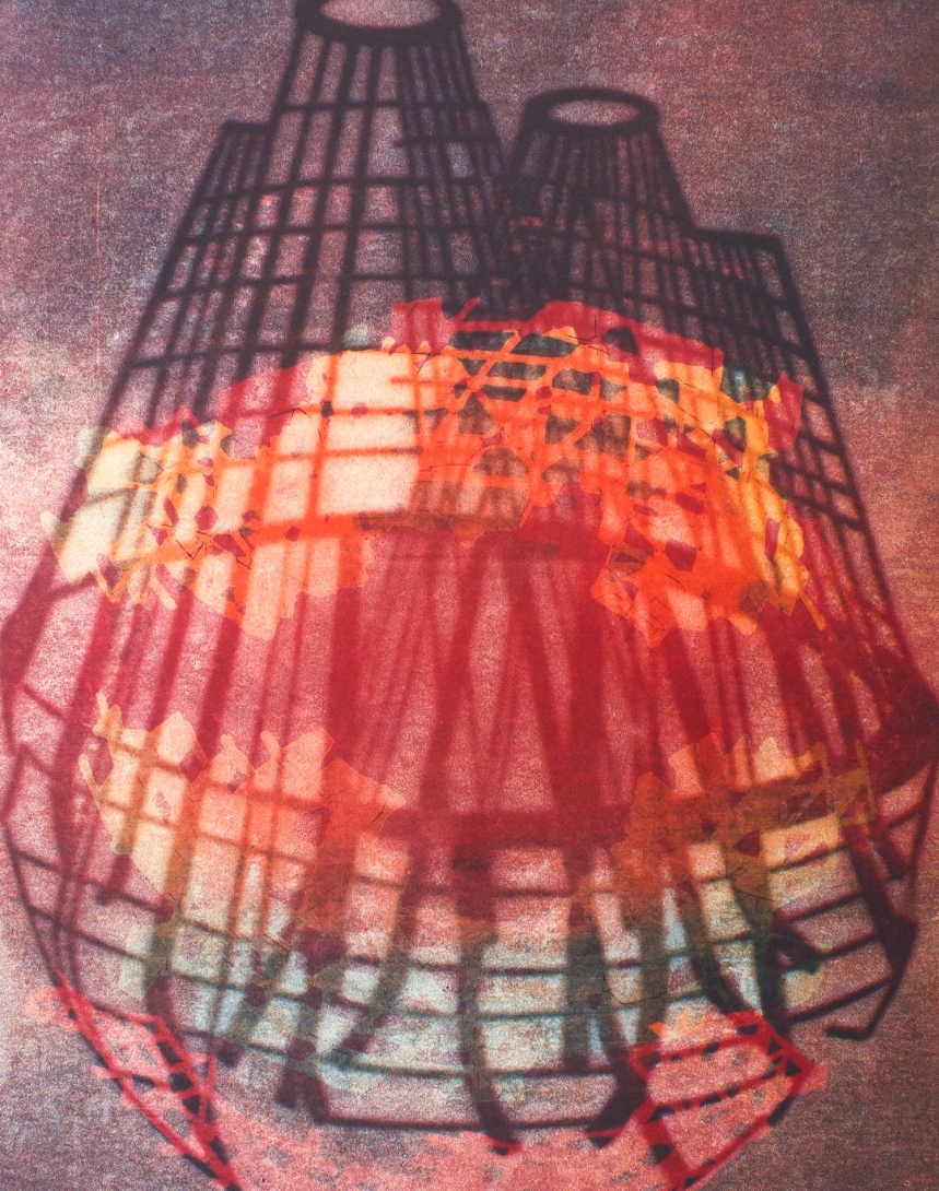 1. The Building as Language, diffused relief print, 18” x 24” (2016)