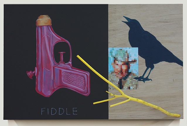 Bound to Dance, mixed media, 14” x 22” (2015)