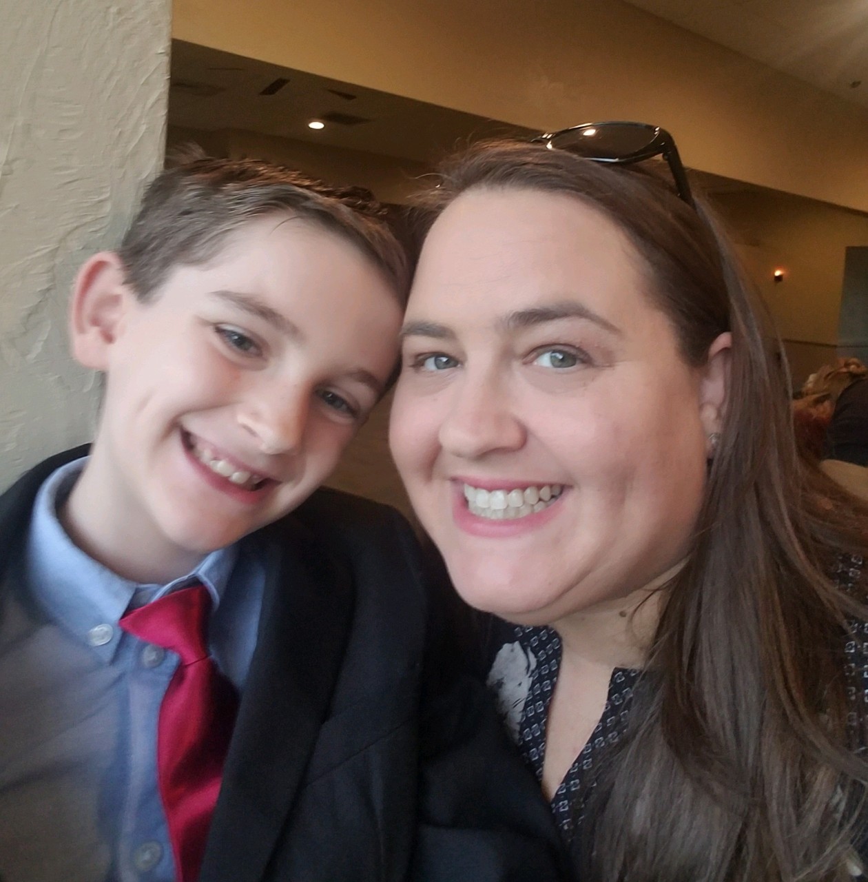 Lacey McCarthy with her son