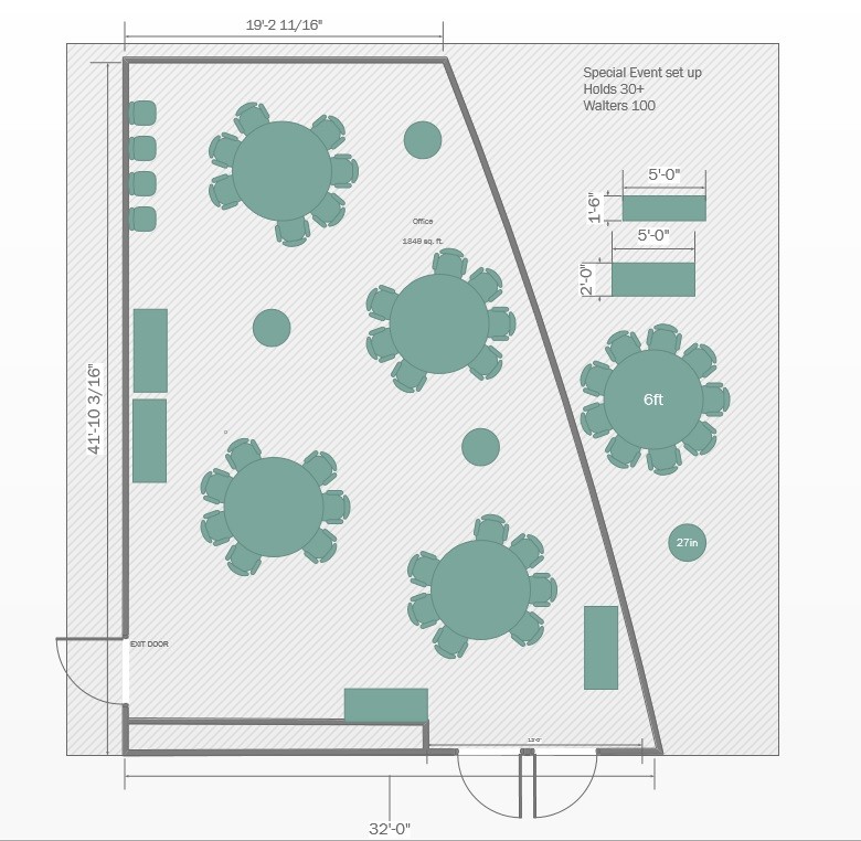 special-round Floorplan for Walters 100